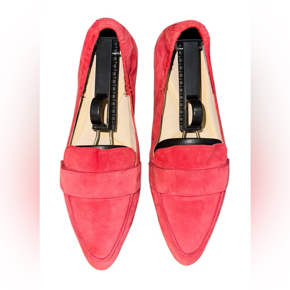 Cole Haan Grand Ambition Amador Red Suede Slip On Flats Women’s Size 8 B - Picture 6 of 8
